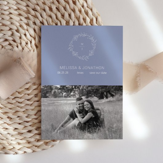 Periwinkle Blume Boho Bride Save the Date