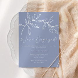 Periwinkle Blume Boho Engagement Party Einladung