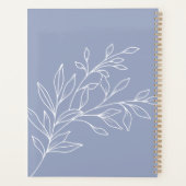 Periwinkle Blume Boho Wedding Planer (Rückseite)