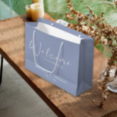 Periwinkle Blume Boho Welcome Wedding Große Geschenktüte