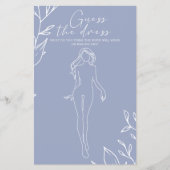Periwinkle Blume Bridal Game Ratet das Kleid Flyer (Vorne)