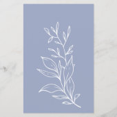 Periwinkle Blume Bridal Game Ratet das Kleid Flyer (Hinten)