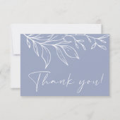 Periwinkle-Blume Dankeskarte (Vorderseite)