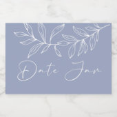 Periwinkle Blume Datum Nacht Jar Lebensmitteletikett (Einzelnes Label)