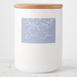 Periwinkle Blume Datum Nacht Jar Lebensmitteletikett