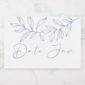 Periwinkle Blume Datum Nacht Jar Lebensmitteletikett (Einzelnes Label)