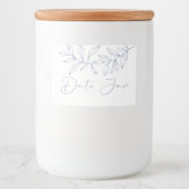 Periwinkle Blume Datum Nacht Jar Lebensmitteletikett (Vorderseite)