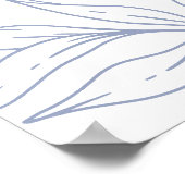 Periwinkle Blume Einfache Hochzeit Liebe ist süß Poster (Ecke)