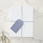 Periwinkle-Blume Hochzeit Geschenkanhänger (Mit Garn)