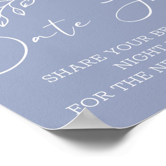 Periwinkle Blume Poster (Ecke)