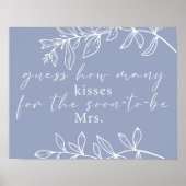 Periwinkle Blume schätzen, wie viele Kisses Game Poster (Vorne)