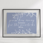 Periwinkle Blume schätzen, wie viele Kisses Game Poster