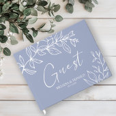 Periwinkle Blume Simple Boho Wedding Gästebuch