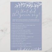 Periwinkle-Blume-Spiel würde sagen: Flyer (Vorne)