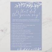 Periwinkle-Blume-Spiel würde sagen: Flyer (Vorne)