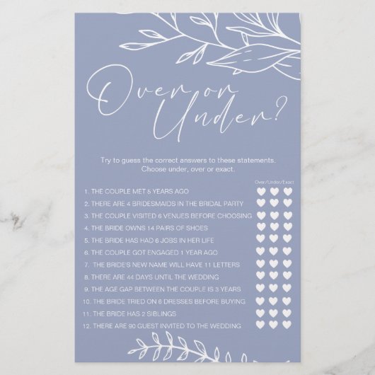 Periwinkle-Blume spielen unter Flyer (Vorne)