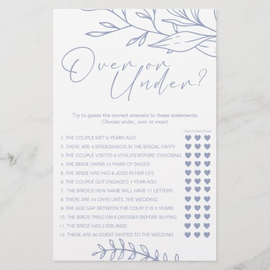 Periwinkle-Blume spielen unter Flyer (Vorne)