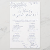 Periwinkle Blume spielen, was in Ihrer Hand ist Flyer (Vorne)