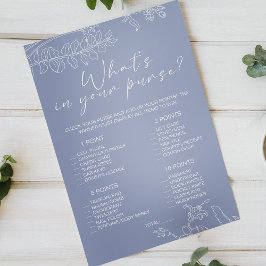 Periwinkle Blume spielen, was in Ihrer Hand ist Flyer