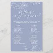 Periwinkle Blume spielen, was in Ihrer Hand ist Flyer (Vorne)