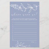 Periwinkle Blume spielen, wo wir waren Flyer (Vorne)