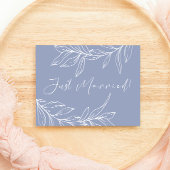 Periwinkle Blume Wedding Just Married