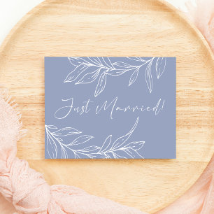 Periwinkle Blume Wedding Just Married
