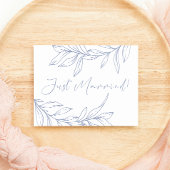 Periwinkle Blume Wedding Just Married