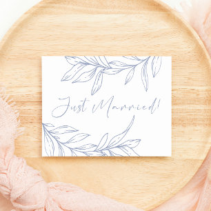 Periwinkle Blume Wedding Just Married
