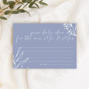 Periwinkle Blumen Date Night Idee Shower Spiel Briefpapier