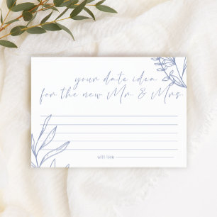 Periwinkle-Blumen Date Night Idee Shower Spiel Briefpapier