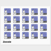 Periwinkle Brautparty Danke Stickers (Blatt)