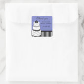 Periwinkle Brautparty Danke Stickers (Tasche)