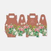 Periwinkle Burnt Orange Terracotta Wedding Geschenkschachtel (Ungefaltet)