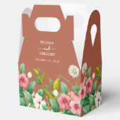 Periwinkle Burnt Orange Terracotta Wedding Geschenkschachtel (Geöffnet)