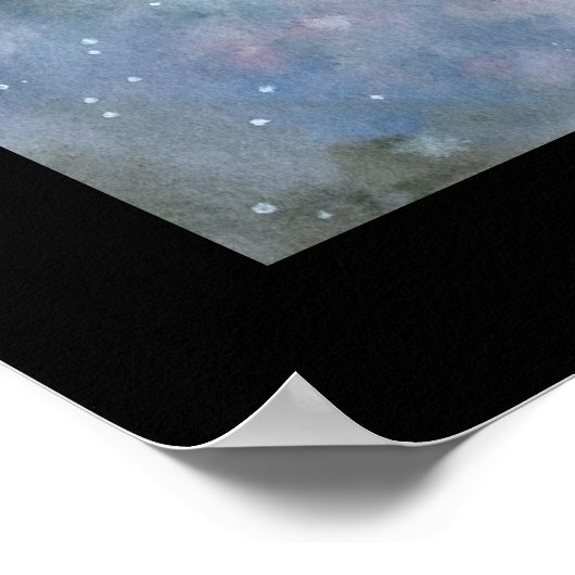 Periwinkle Celestial Gothic Fairy Poster (Ecke)