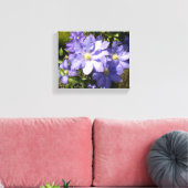 Periwinkle Clematis Leinwanddruck (Insitu (Wohnzimmer))
