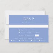 Periwinkle Coordinate Wedding RSVP Card (Vorderseite)