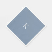 Periwinkle Custom Initial Luncheon Napkins Serviette (Ecke)