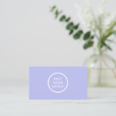 Periwinkle Danke Business Card Begleitkarte (Stehend Vorderseite)