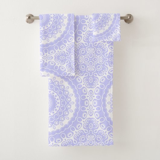 Periwinkle Dream Mandala Pattern Badhandtuch Set (Insitu)