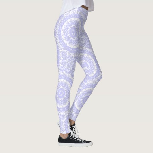 Periwinkle Dream Mandala Pattern Leggings (Rechts)