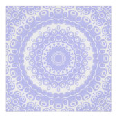 Periwinkle Dream Mandala Pattern Poster (Vorderseite)