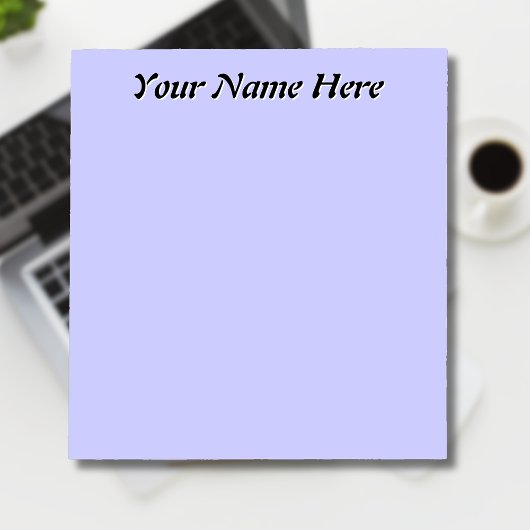 Periwinkle Einzigartige Geschenke für Personalisie Notizblock