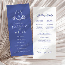 Periwinkle Elegant Calligraphy Monogram Wappen