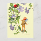 Periwinkle Elf und Ladybug Postkarte (Vorderseite)