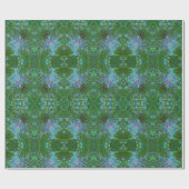 Periwinkle Explosion Holographische Abstrakte Kuns Geschenkpapier (Flach)