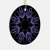 Periwinkle extravagant Mandala Keramik Ornament (Rechts)