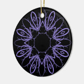 Periwinkle extravagant Mandala Keramik Ornament (Links)