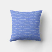 Periwinkle Fabric mit Kindername HAMbyWG Kissen (Rückseite)